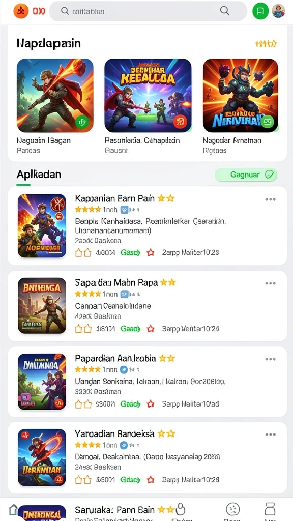sesetoto - Tampilan antarmuka yang menarik dan intuitif.