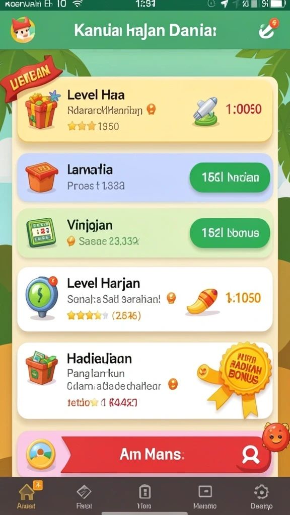 tante777 - Tangkapan layar menunjukkan antarmuka permainan yang menarik.